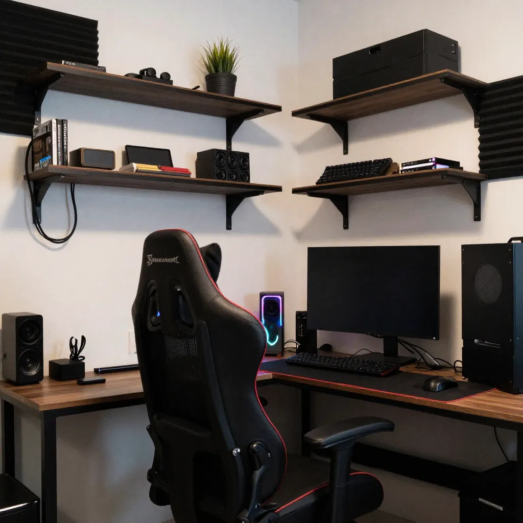 Gaming setup with optimized display configuration